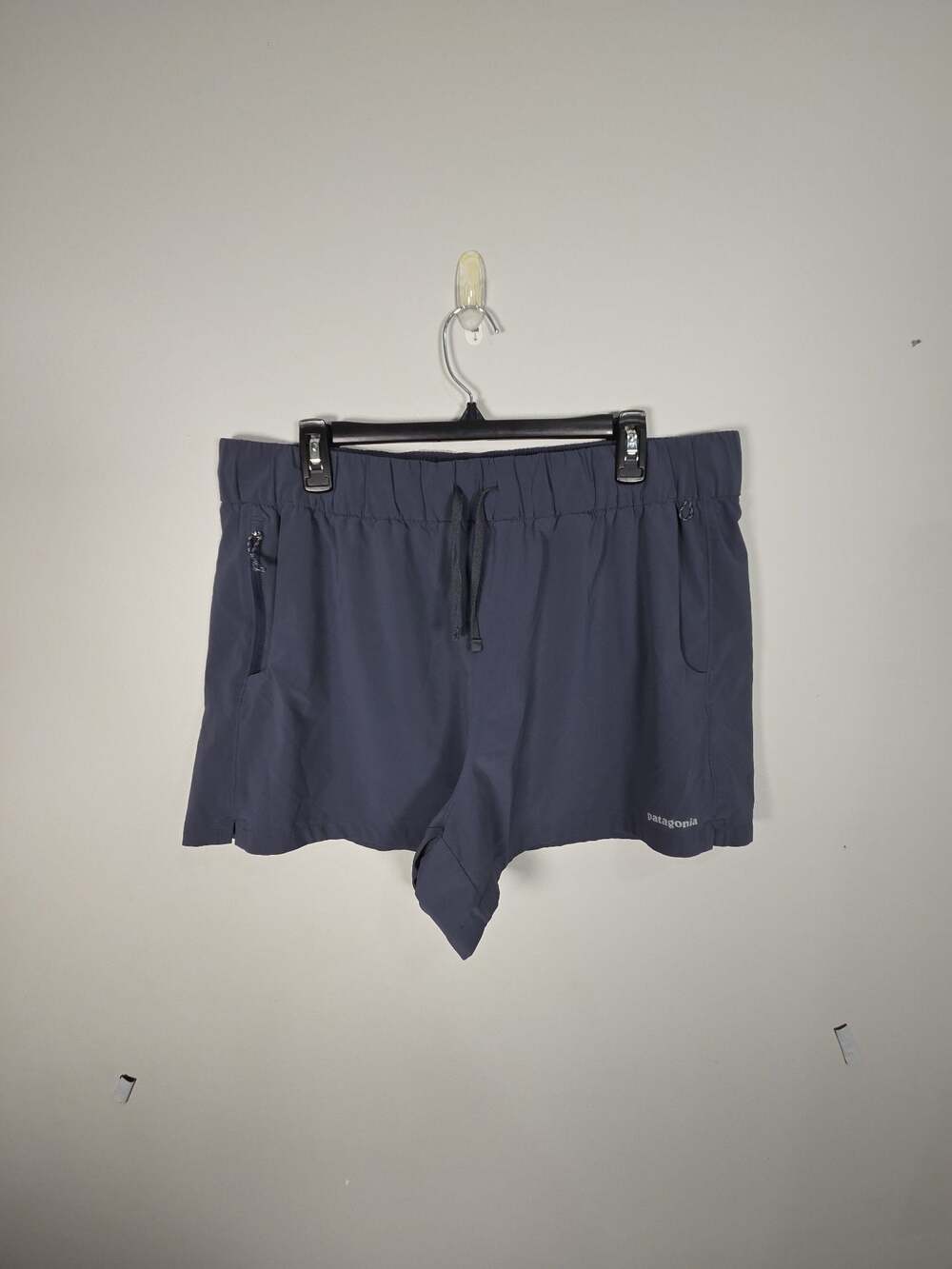 Patagonia Women's Nine Trails Athletic Running Shorts in blue